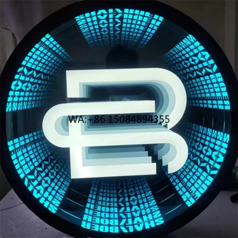 Decorative Mirror - Enseigne néon LED miroir infini personnalisée