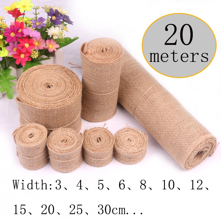 Table Runner - Ruban en toile de jute naturelle