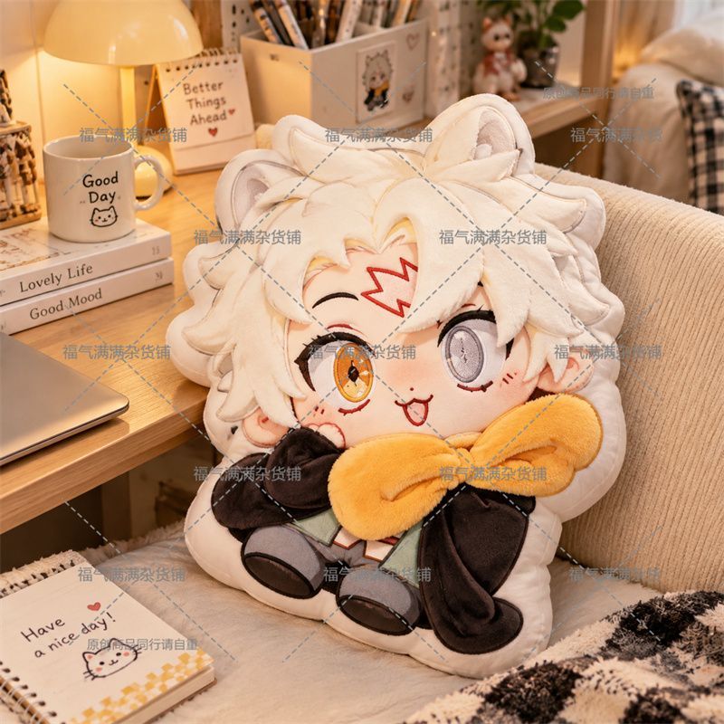 Throw Pillow - Natsuki Subaru, adorable coussin en peluche,