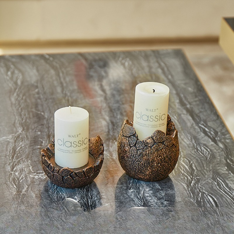 Candle Holder Decor - Bougeoir décoratif en résine coquille d'œuf
