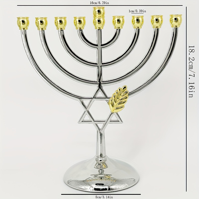 Ménorah Hanouka à 9 branches,  - Candle Holder Decor avis et prix
