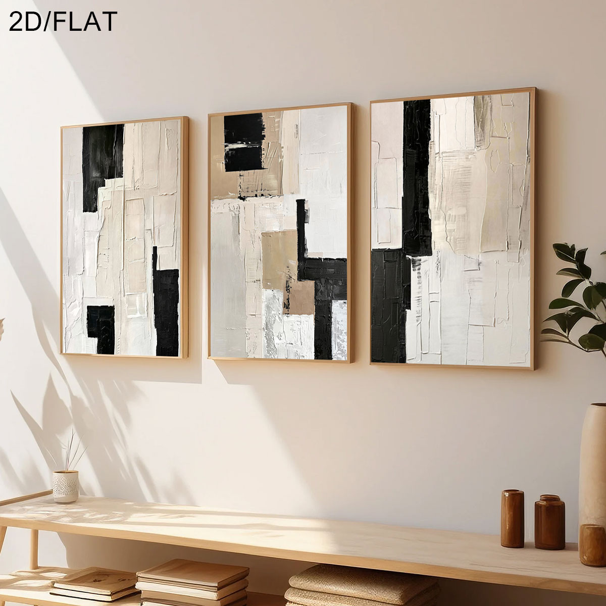 Lot de 3 affiches sur toile mo - Abstract Canvas Set avis et prix