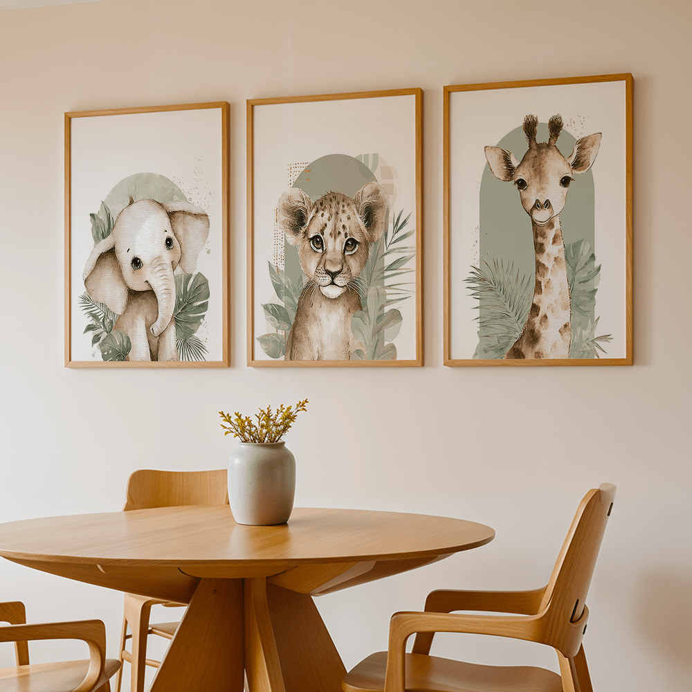 Lot de 3 tableaux muraux rétro - Abstract Canvas Set avis et prix