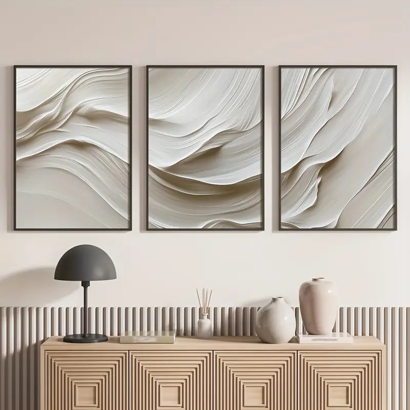 Art mural Simple Beige neutre  - Abstract Canvas Set avis et prix