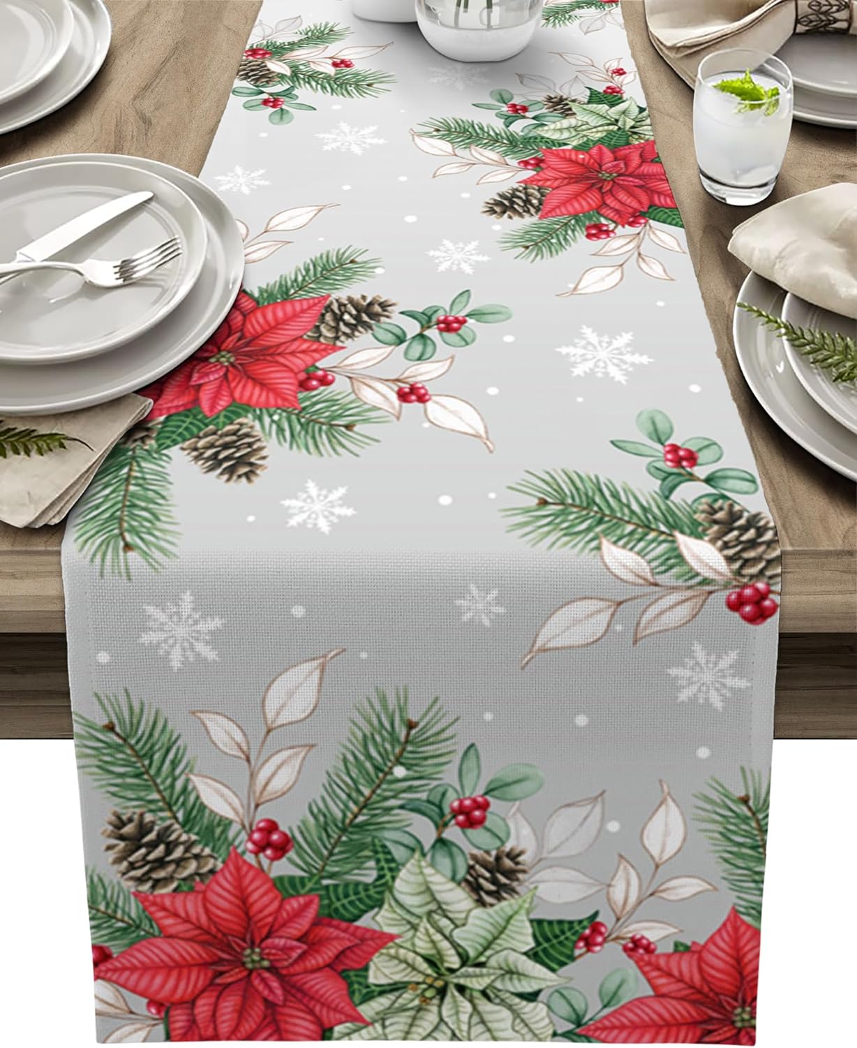 Chemin de table en lin avec mo - Table Runner avis et prix