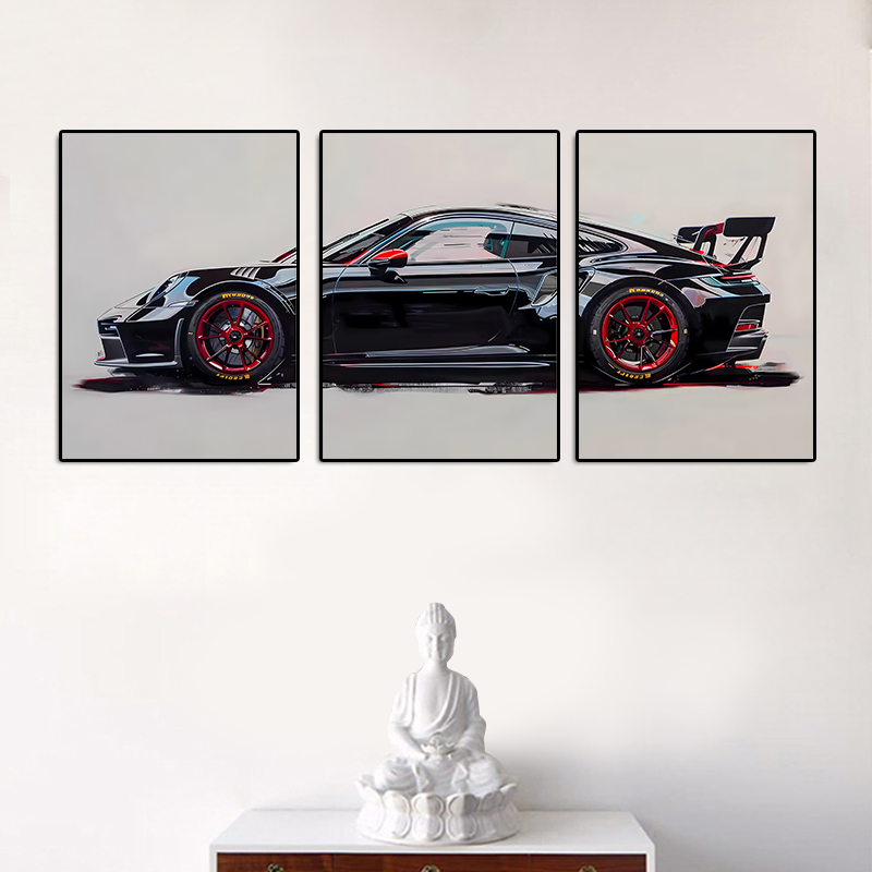 Lot de 3 affiches de supercars - Abstract Canvas Set avis et prix