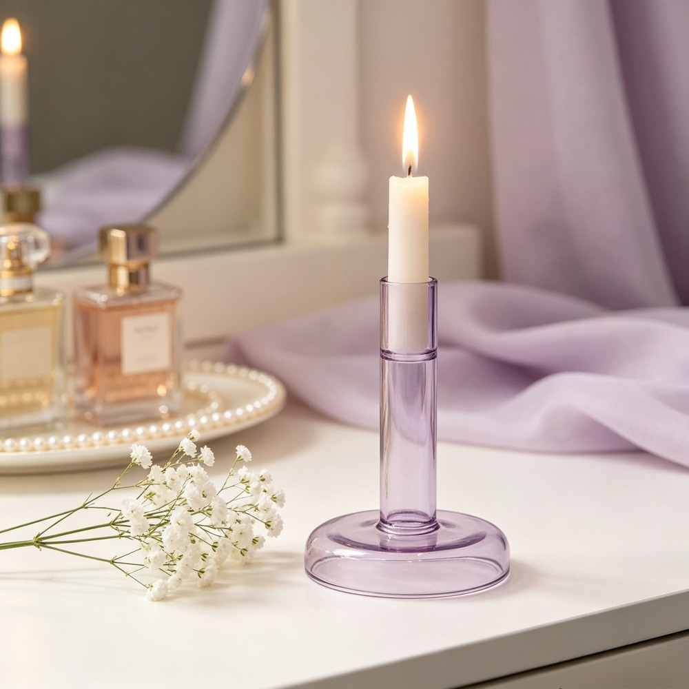 Bougeoir en verre droit de sty - Candle Holder Decor avis et prix
