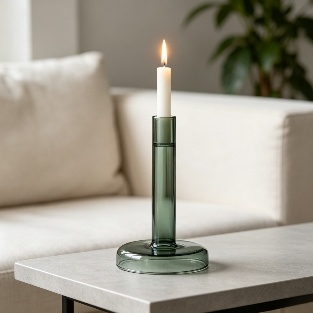 Bougeoir en verre droit de sty - Candle Holder Decor avis et prix