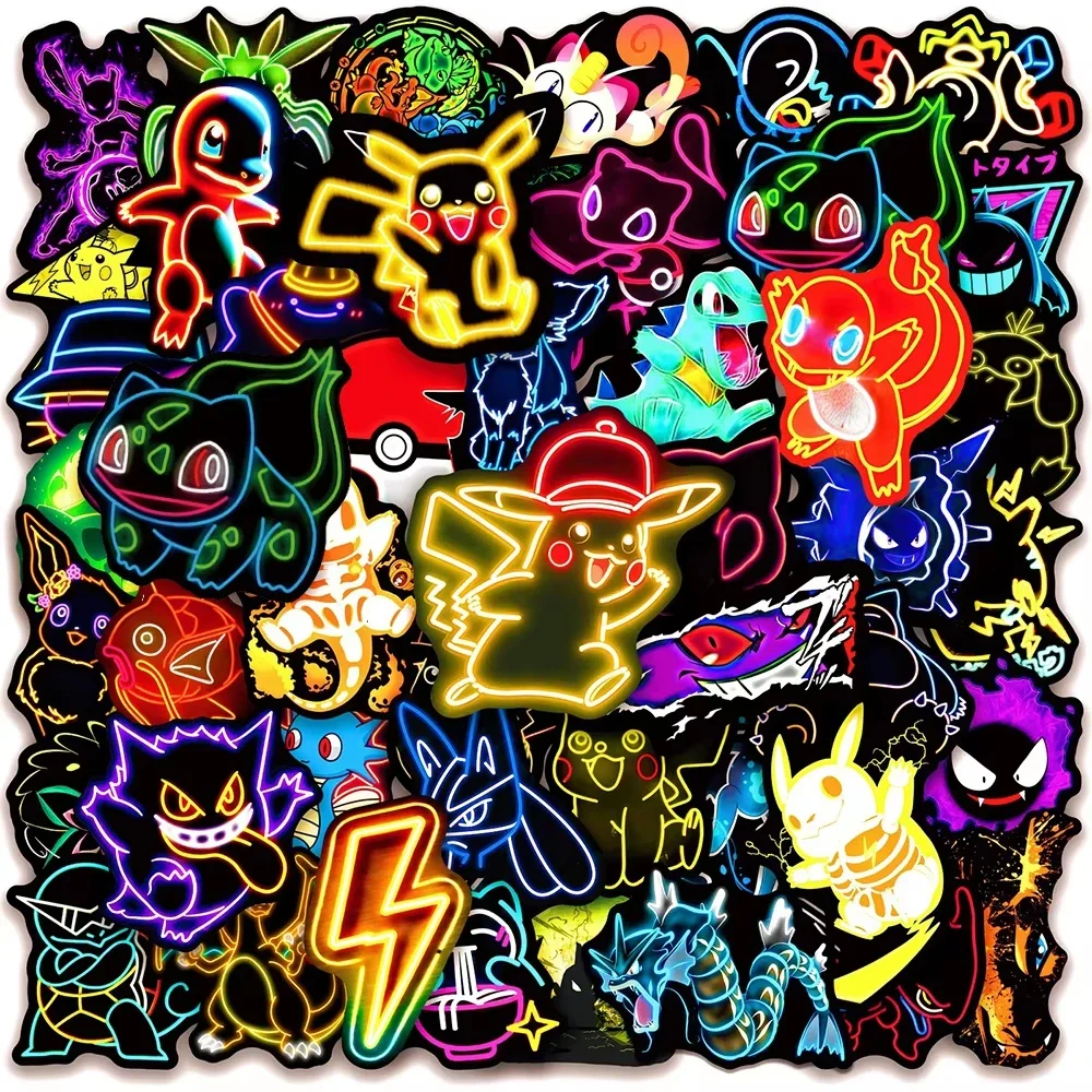 100 autocollants Pokémon néon, - Wall Sticker avis et prix